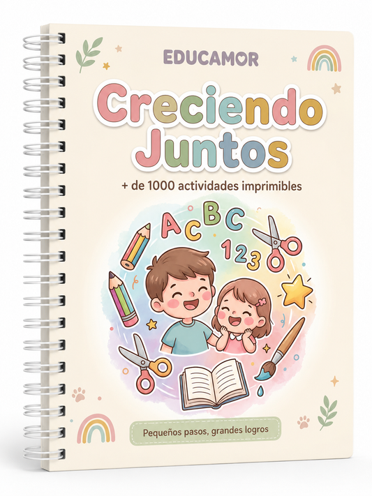 El Método "Creciendo Juntos"  para niños de 3 a 6 años ❤️ + 5 Recursos especiales de Regalo 🎁